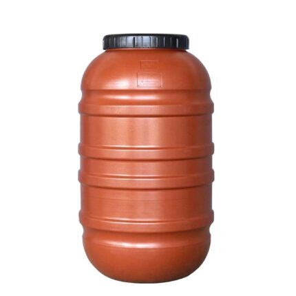 Orange 220 L Barrel with open top